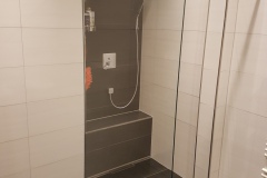 Glasduschwand ohne Glastür im Badezimmer